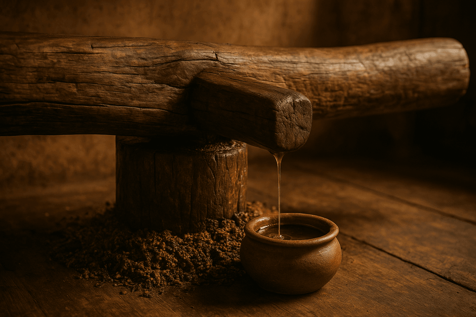 Traditional oil press