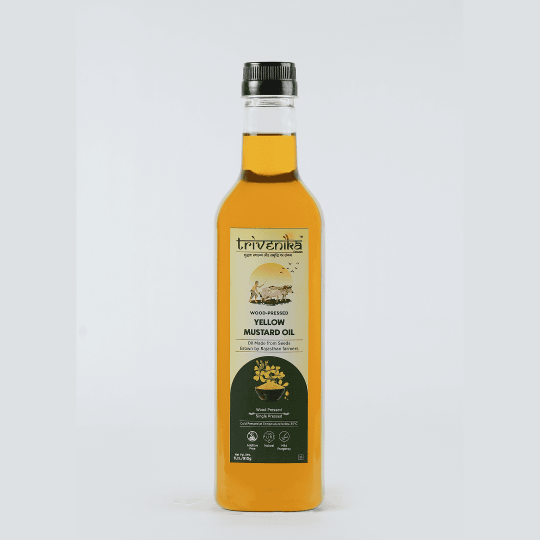 Wood-Pressed Yellow Mustard Oil - 1 LITRE